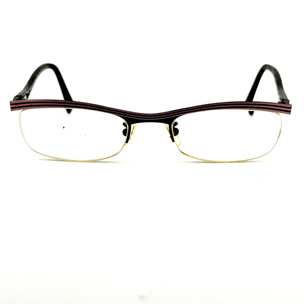 Face A Face Babel 2 9295 Black Pink Half-Rim Sunglasses FRAMES ONLY‎ H13182